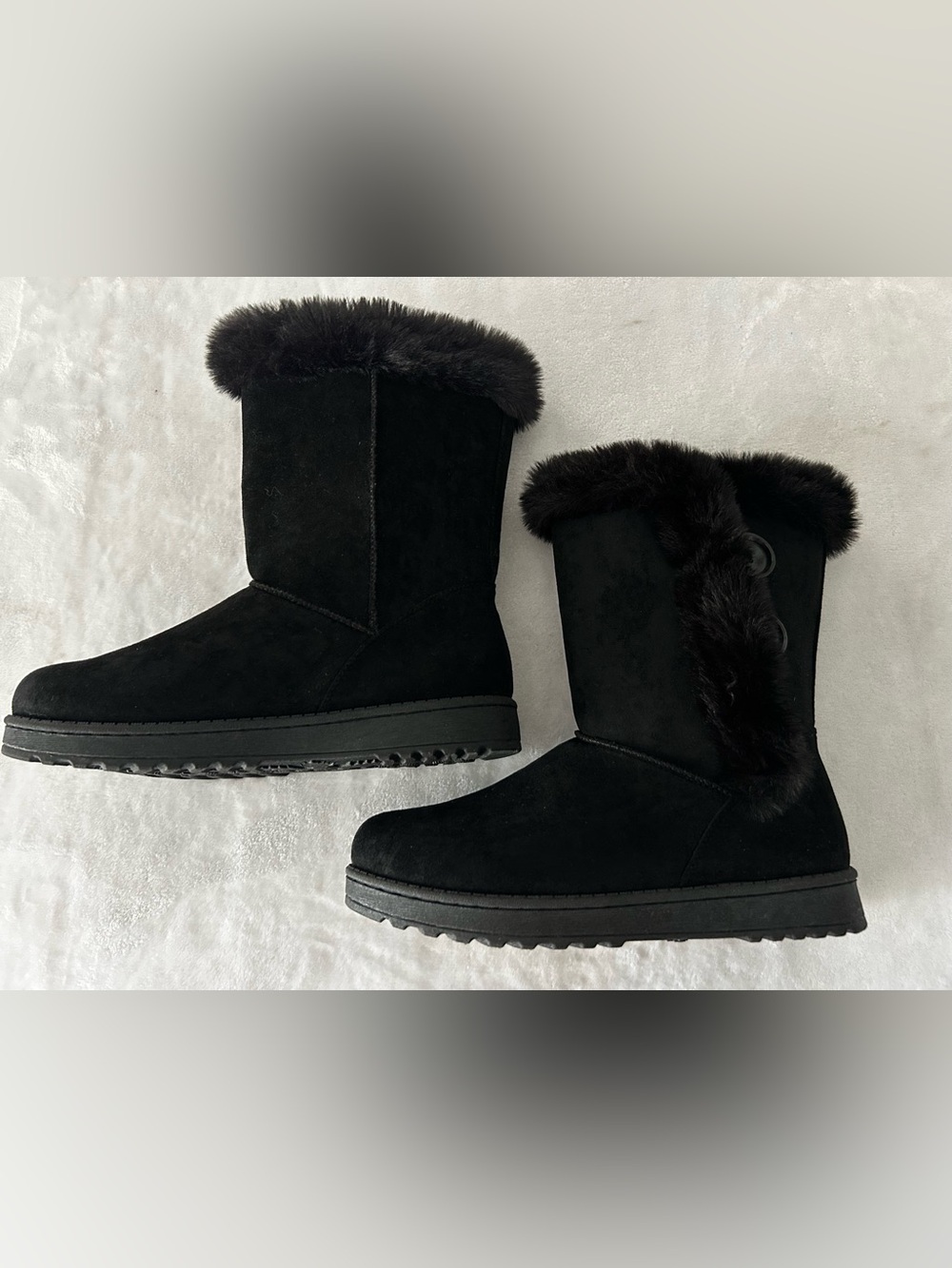 New SO Abigail Women's Faux-Fur Winter Boots Size 9